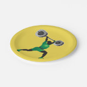 Borden voor dameshefpapier papieren bordje (Gekanteld)