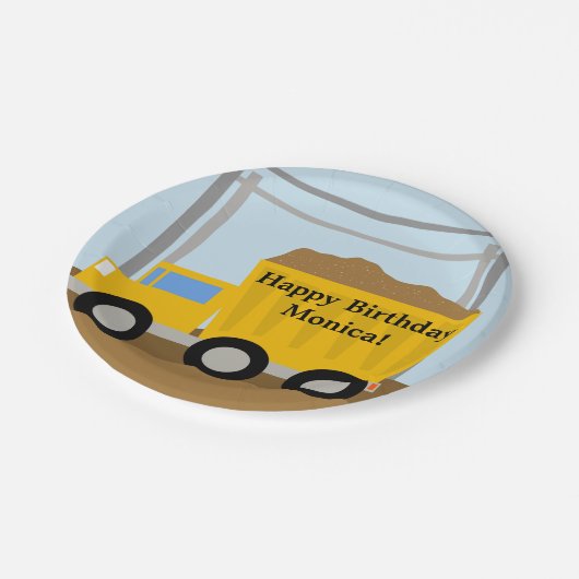 Borden voor driftig vrachtwagenpapier papieren bordje (Gekanteld)