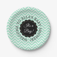 Borden voor gepersonaliseerd Baby shower Sage Chev