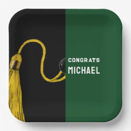 Borden voor gepersonaliseerde Graduation Party Papieren Bordje