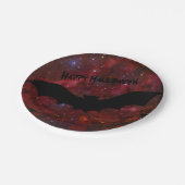 Borden voor gezaagd rood hemelpapier papieren bordje (Gekanteld)