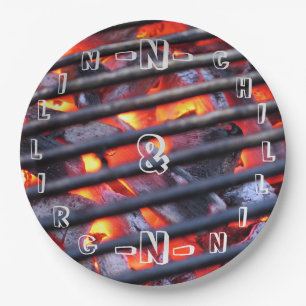 Borden voor grillpapier en chillineppapier papieren bordje