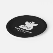 Borden voor Halloween Ghost Paper Papieren Bordje (Gekanteld)