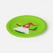 Borden voor kerstcadeaufeestdagen papieren bordje (Gekanteld)