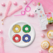 Borden voor kerstdonuts papieren bordje (Feest)