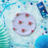 Borden voor kerstfeestdagen met hippopotamus-papie papieren bordje (Feest)