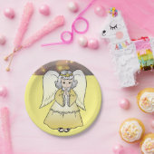 Borden voor kerstpapier, Angel Papieren Bordje (Feest)