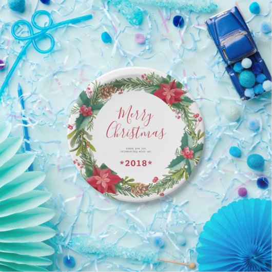 Borden voor kerstpapier, met kerstcadeautjes papieren bordje (Feest)