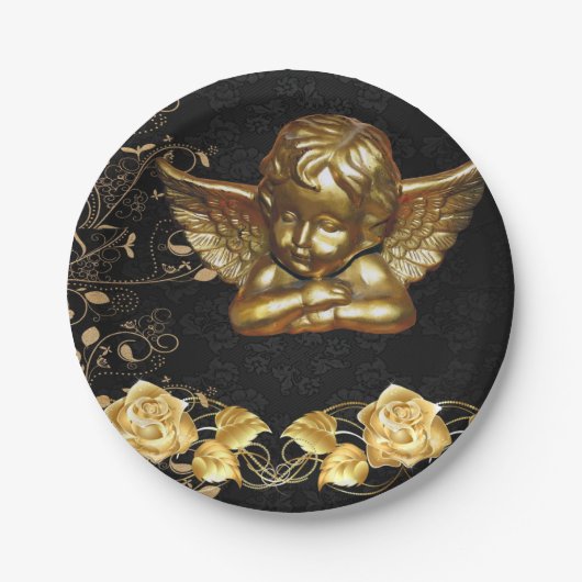 Borden voor kerstpapier, vrolijk kerstkerstcadeaut papieren bordje (Voorkant)