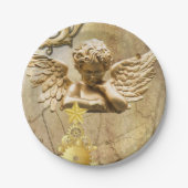 Borden voor kerstpapier, vrolijk kerstkerstcadeaut papieren bordje (Voorkant)