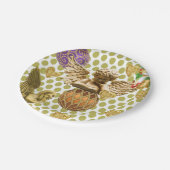 Borden voor kerstpapier, vrolijk kerstkerstcadeaut papieren bordje (Gekanteld)