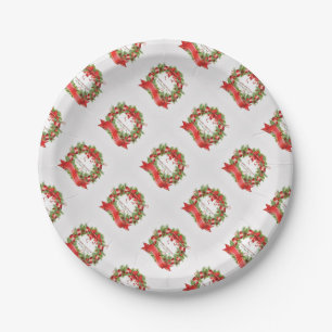 Borden voor kerstpapier/Wreater Papieren Bordje