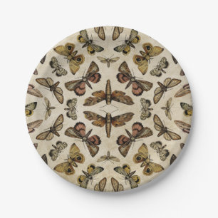 Borden voor motenpapier papieren bordje