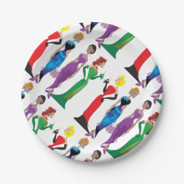 Borden voor nachtpapier voor dames papieren bordje