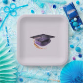 Borden voor Paars en lavender Gradup Papier Papieren Bordje (Feest)