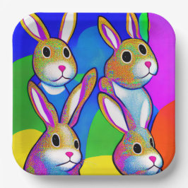 Borden voor paasbundelpapier papieren bordje