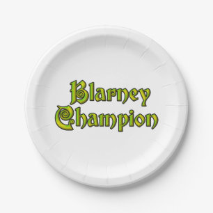 Borden voor papierpapier van de soort Blarney Cham Papieren Bordje