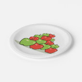 Borden voor rood en groen appelpapier papieren bordje (Gekanteld)