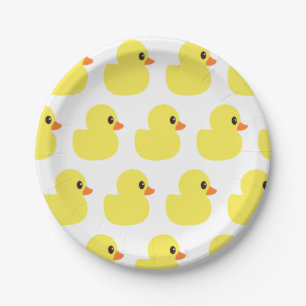 borden voor "Rubber Ducky"-papier Papieren Bordje