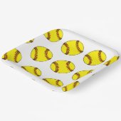 Borden voor Softball-papier Papieren Bordje (Gebogen)