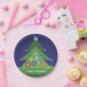 Borden voor vrolijk kerstpapier papieren bordje (Feest)