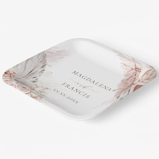 Borden voor weddenschapsbloemen papieren bordje (Gebogen)