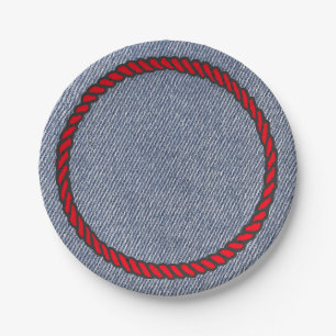 Borden voor western Denim-afdrukpapier Papieren Bordje