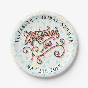 Borden voor whimsical-namiddagerectie papieren bordje