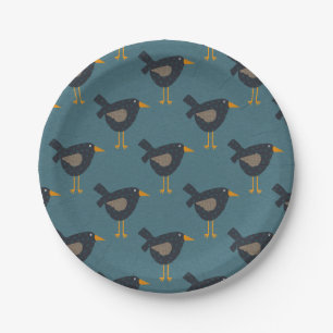 Borden voor whimsical Prim Crow Papieren Bordje