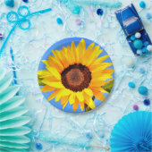 Borden voor zonnebloempapier papieren bordje (Feest)