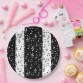 Borden voor zwart-witstrips papieren bordje (Feest)