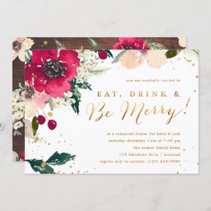 Bordeoefening "Eat Drink & Be Merry" Kaart