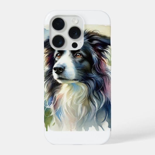 Border Collie 141024AREF145 - Watercolor (Verso)