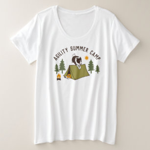 Border Collie Agility Dog Summer Camp Custom T-Shi Grote Maat T-shirt