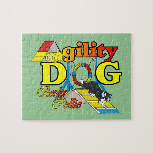 Border Collie Agility Legpuzzel (Horizontaal)