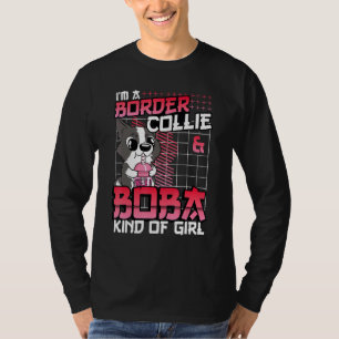 Border Collie and Boba kind Cute Chibi Bub T-shirt