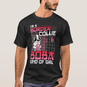 Border Collie and Boba kind Cute Chibi Bub T-shirt