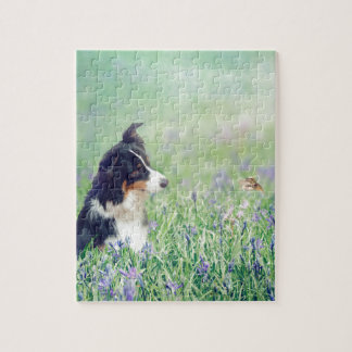 Border Collie and Hummingbird Legpuzzel