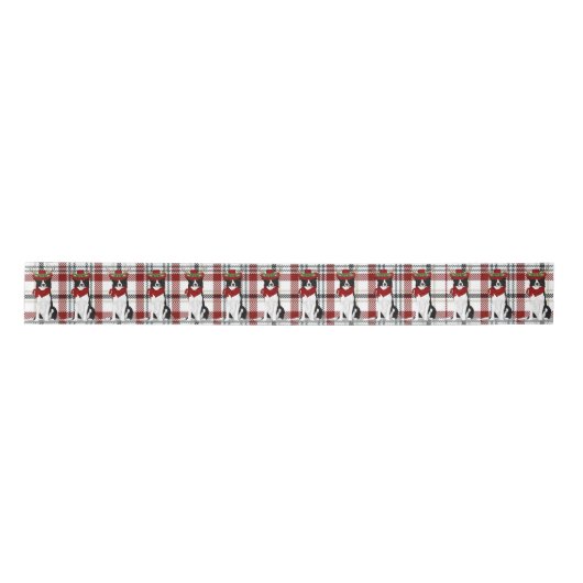 Border Collie and Western Pset Dog Kerstmis Lint (Voorkant)