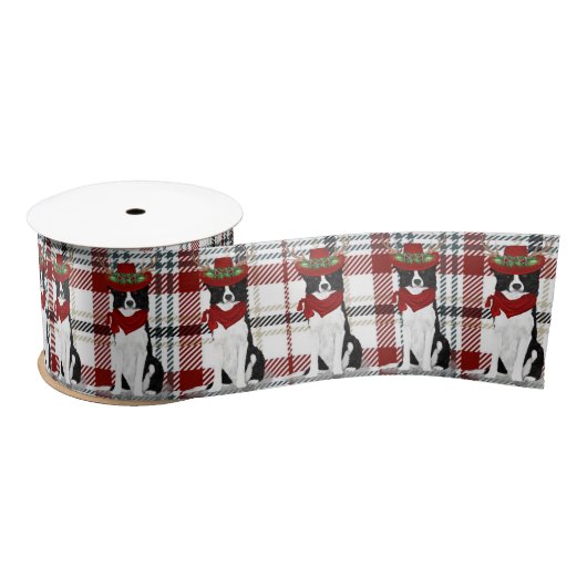 Border Collie and Western Pset Dog Kerstmis Lint (Spoel)