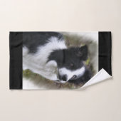 Border collie art (Serviette à main)