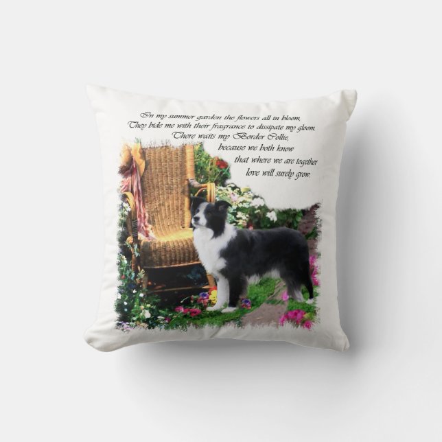 Border Collie Art Gifts Kussen (Voorkant)