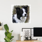 Border Collie Art Poster (Thuiskantoor)