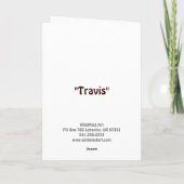 Border Collie/Aussie Wenskaart Kaart (Achterkant)