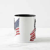 Border collie avec la tasse de drapeau (Centre)