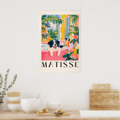 Border Collie Bathroom Print Funny Pink Matisse (Keuken)