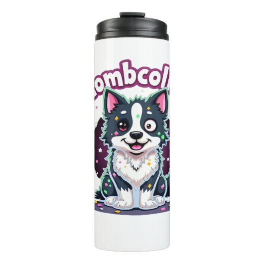 Border Collie BC Zombie Dog Halloween Essential T- Thermosbeker (Voorkant)