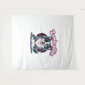 Border Collie BC Zombie Dog Halloween Essential T- Wandkleed (Voorkant (horizontaal))
