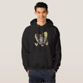 Border Collie Boba Bubble Tea Dog Hoodie (Voorkant volledig)