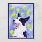 Border Collie Briefkaart - "Magpie's Gold" (Voorkant)
